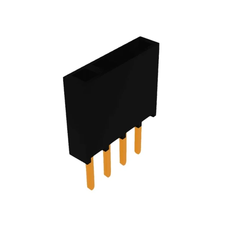 Samtec SSW Series Straight Through Hole PCB Socket 4-Contact 1 Row 2.54 mm Pitch 550V 6.9A Solder Termination SSW-104-02-G-S