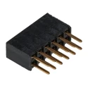Samtec SSW Series Straight Through Hole PCB Socket, 12-Contact, 2 Row, 2.54 mm Pitch, 550V, Solder Termination SSW-106-02-G-D