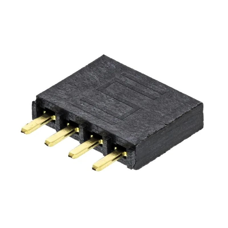 Samtec PCB Socket Straight Through Hole 4-Contact 1 Row 2.54 mm Pitch Solder 550V SSW-104-01-G-S