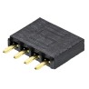 Samtec PCB Socket Straight Through Hole 4-Contact 1 Row 2.54 mm Pitch Solder 550V SSW-104-01-G-S