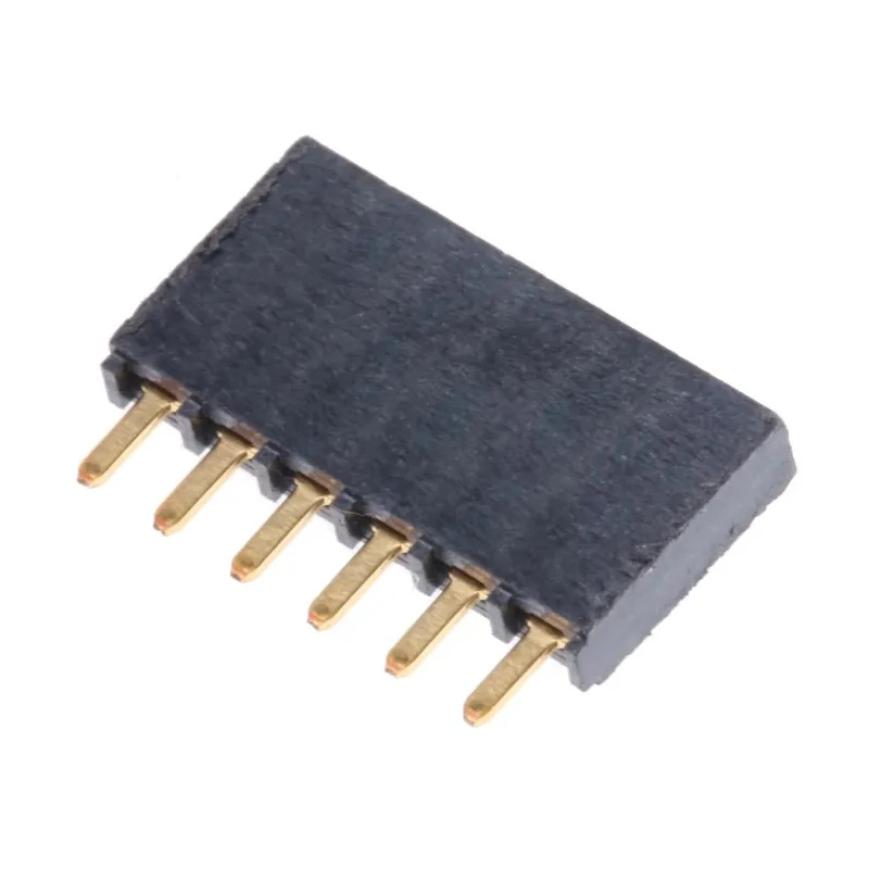 Samtec SSW Series PCB Socket 6-Contact 1 Row 2.54mm Pitch Through Hole Mount 465V ac 4.7A Current Rating SSW-106-01-G-S