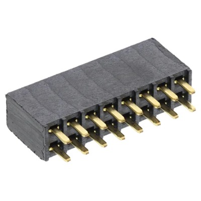 Samtec SSW Series 16-Contact 2 Row 2.54 mm Pitch Straight Through Hole PCB Socket SSW-108-01-G-D