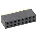 Samtec SSW Series 16-Contact 2 Row 2.54 mm Pitch Straight Through Hole PCB Socket SSW-108-01-G-D
