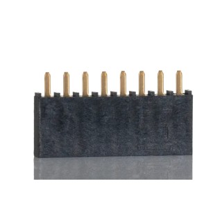 Samtec SSW Series Straight Through Hole PCB Socket 8-Contact 1 Row 2.54 mm Pitch Solder SSW-108-01-G-S