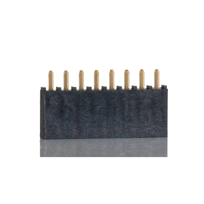Samtec SSW Series Straight Through Hole PCB Socket 8-Contact 1 Row 2.54 mm Pitch Solder SSW-108-01-G-S