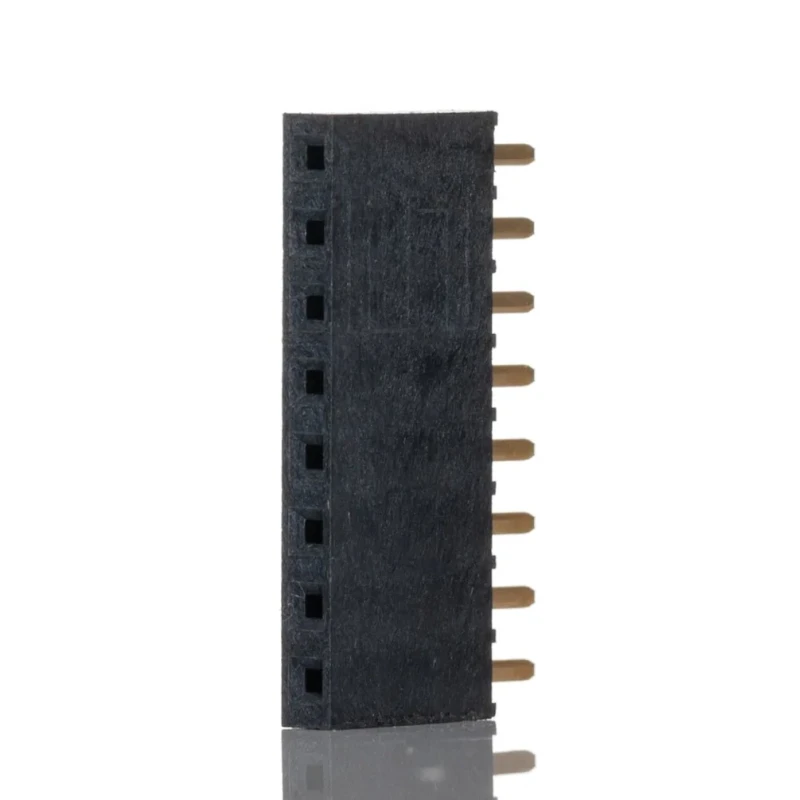 Samtec SSW Series Straight Through Hole PCB Socket 8-Contact 1 Row 2.54 mm Pitch Solder SSW-108-01-G-S