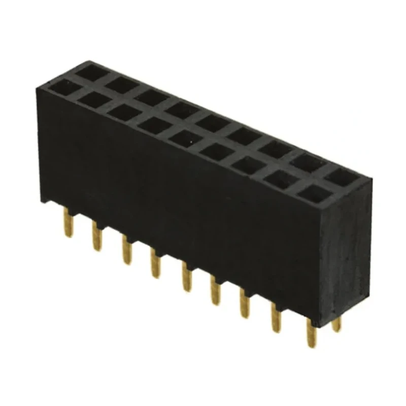 Samtec PCB Socket, 18-Contact, 2 Row, 2.54 mm Pitch, 4.7A, Through Hole, Straight Orientation SSW-109-01-G-D