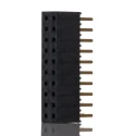 Samtec SSW Series Straight Through Hole PCB Socket 20-Contact 2 Row 2.54 mm Pitch 550V Solder Termination SSW-110-02-G-D
