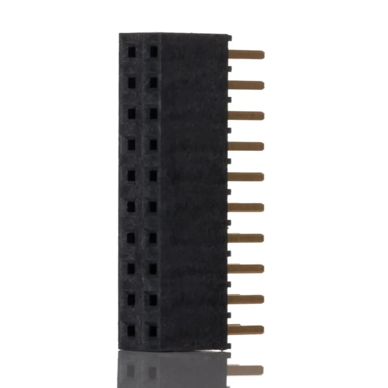 Samtec SSW Series Straight Through Hole PCB Socket 20-Contact 2 Row 2.54 mm Pitch 550V Solder Termination SSW-110-02-G-D