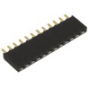 Samtec PCB Socket, Straight Through Hole, 12-Contact, 1 Row, 2.54 mm Pitch, Solder Termination, SSW-112-01-G-S