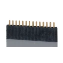 Samtec SSW Series Straight Through Hole PCB Socket, 14-Contact, 1 Row, 2.54 mm Pitch, 6.9A Current, 550V SSW-114-01-G-S