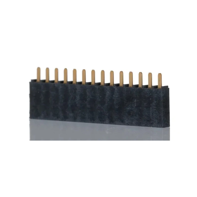 Samtec SSW Series Straight Through Hole PCB Socket, 14-Contact, 1 Row, 2.54 mm Pitch, 6.9A Current, 550V SSW-114-01-G-S