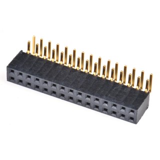 Samtec SSW Series Right Angle Through Hole PCB Socket 30-Contact 2 Row 2.54 mm Pitch 6.9A 550V Solder SSW-115-02-G-D-RA