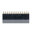 Samtec Straight Through Hole PCB Socket 14-Contact 1 Row 2.54 mm Pitch, Liquid Crystal Polymer Housing SSW-114-01-G-S