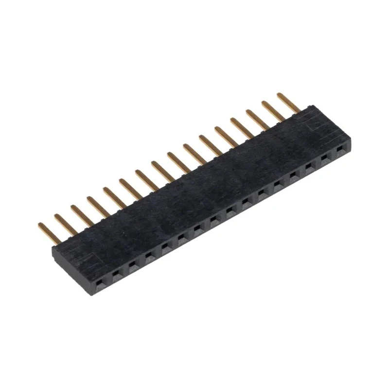 Samtec SSW Series Straight Through Hole PCB Socket, 16-Contact, 1 Row, 2.54 mm Pitch, Solder Termination SSW-116-02-G-S