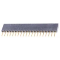 Samtec SSW Series Straight Through Hole PCB Socket 20-Contact 1 Row 2.54 mm Pitch Solder SSW-120-02-G-S