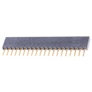 Samtec SSW Series Straight Through Hole PCB Socket 20-Contact 1 Row 2.54 mm Pitch Solder SSW-120-02-G-S