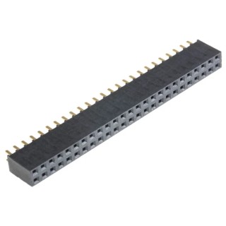 Samtec SSW Series Straight Through Hole PCB Socket, 50-Contact, 2 Row, 2.54 mm Pitch, 4.7A Current, Liquid SSW-125-01-G-D