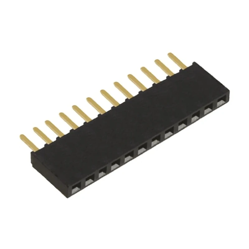 Samtec SSW Series Straight Through Hole PCB Socket 12-Contact 1 Row 2.54 mm Pitch Solder SSW-112-02-G-S