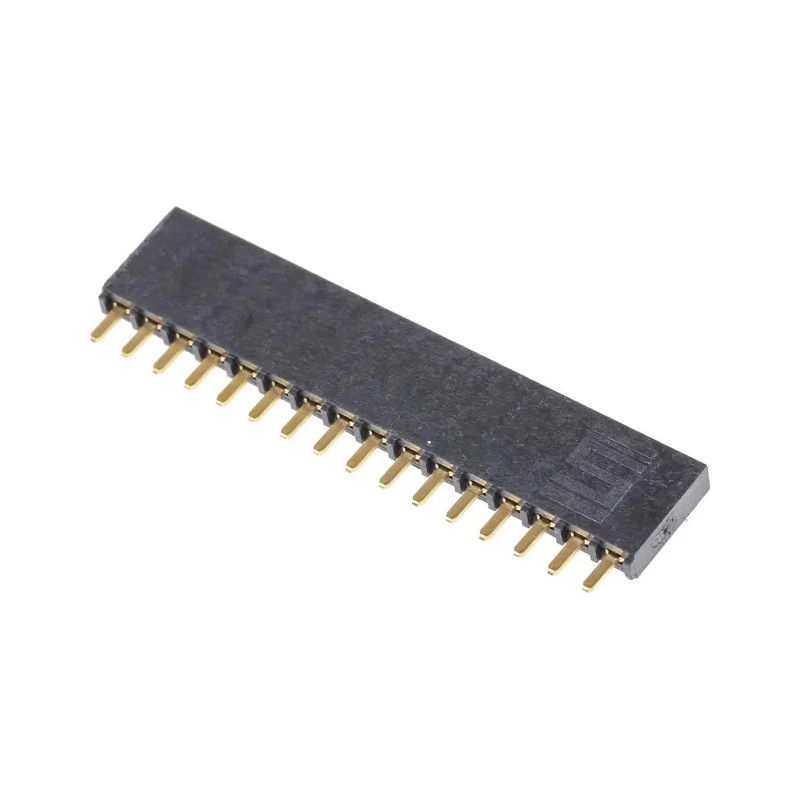 Samtec SSW Series Straight Through Hole PCB Socket, 16-Contact, 1 Row, 2.54 mm Pitch, 6.9A, 550V, Liquid SSW-116-01-G-S