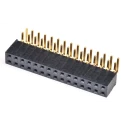Samtec Right Angle Through Hole Board-to-Board PCB Socket, 30 Contacts, 2 Rows, 2.54 mm Pitch, Bronze SSW-115-02-G-D-RA