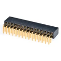 Samtec Right Angle Through Hole Board-to-Board PCB Socket, 30 Contacts, 2 Rows, 2.54 mm Pitch, Bronze SSW-115-02-G-D-RA