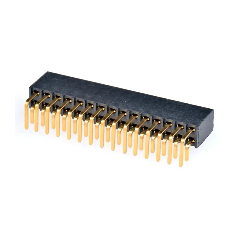 Samtec Right Angle Through Hole Board-to-Board PCB Socket, 30 Contacts, 2 Rows, 2.54 mm Pitch, Bronze SSW-115-02-G-D-RA