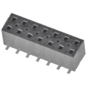 Samtec TLE Series Straight Surface PCB Socket, 14-Contact, 2 Row, 2 mm Pitch, Solder Termination TLE-107-01-G-DV