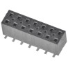 Samtec TLE Series Straight Surface PCB Socket, 14-Contact, 2 Row, 2 mm Pitch, Solder Termination TLE-107-01-G-DV
