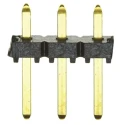 Samtec TLW Series Straight Through Hole Pin Header 3 Contacts 2.54 mm Pitch 1 Row Unshrouded TLW-103-05-G-S