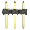 Samtec TLW Series Straight Through Hole Pin Header 3 Contacts 2.54 mm Pitch 1 Row Unshrouded TLW-103-05-G-S