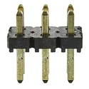 Samtec TLW Series Straight Through Hole Pin Header, 6 Contact, 2.54 mm Pitch, 2 Row, Unshrouded TLW-103-05-G-D