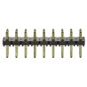 Samtec TLW Series Straight Through Hole Pin Header, 18 Contacts, 2.54 mm Pitch, 2 Row, Unshrouded TLW-109-05-G-D