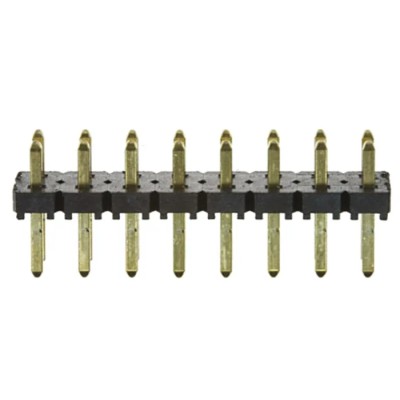 Samtec TLW Series Straight Through Hole Pin Header, 16 Contact(s), 2.54 mm Pitch, 2 Row, Unshrouded TLW-108-05-G-D