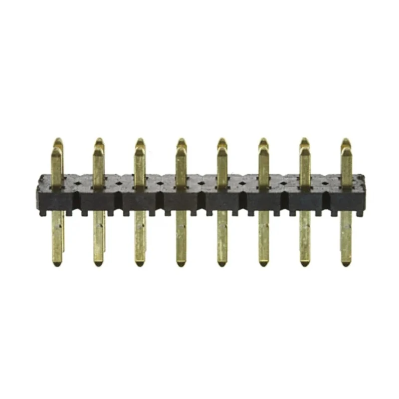 Samtec TLW Series Straight Through Hole Pin Header, 16 Contact(s), 2.54 mm Pitch, 2 Row, Unshrouded TLW-108-05-G-D