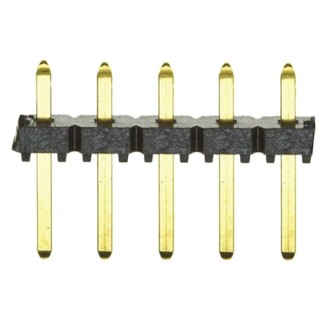 Samtec TLW Series Straight Through Hole Pin Header 5 Contacts 2.54 mm Pitch 1 Row Unshrouded TLW-105-05-G-S