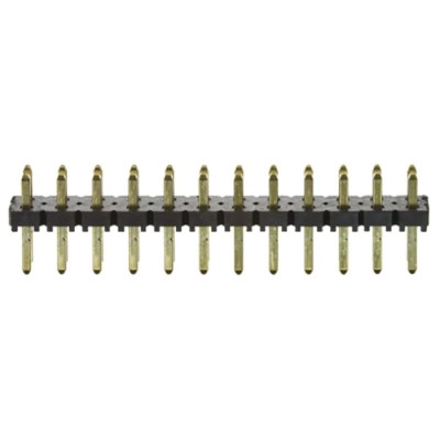 Samtec TLW Series Straight Through Hole 12-Contact Pin Header, 2.54 mm Pitch, 1 Row, Unshrouded TLW-112-05-G-S