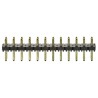 Samtec TLW Series Straight Through Hole 12-Contact Pin Header, 2.54 mm Pitch, 1 Row, Unshrouded TLW-112-05-G-S