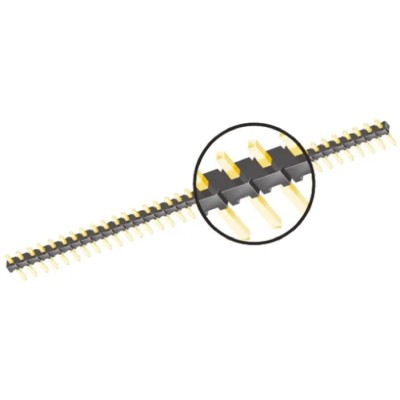 Samtec TMM Series Straight Through Hole Pin Header, 12 Contacts, 2 mm Pitch, 1 Row, Unshrouded TMM-112-01-G-S