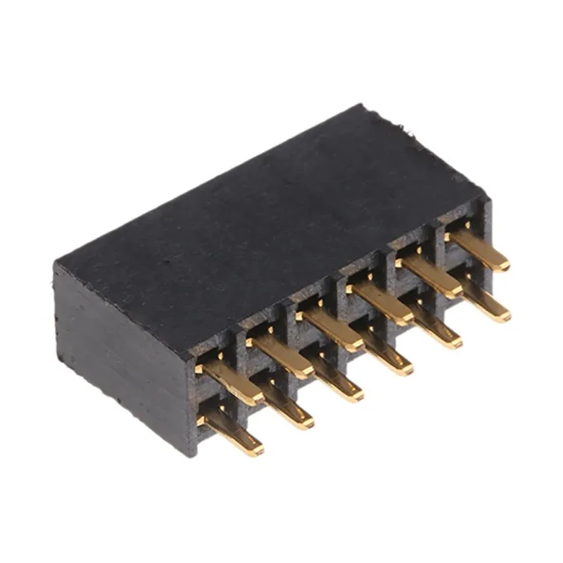 Samtec SSW Series Straight Through Hole PCB Socket, 12-Contact, 2 Row, 2.54 mm Pitch, 6.9A Current, 550V SSW-106-01-G-D