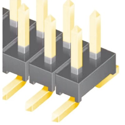 Samtec TMM Series Straight Surface Pin Header, 18 Contacts, 2 mm Pitch, 2 Row, Unshrouded TMM-109-01-G-D-SM