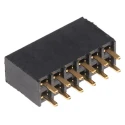 Samtec SSW Series PCB Socket, Straight Through Hole, 12-Contact, 2 Row, 2.54 mm Pitch, 6.9A, 550V, Gold SSW-106-01-G-D