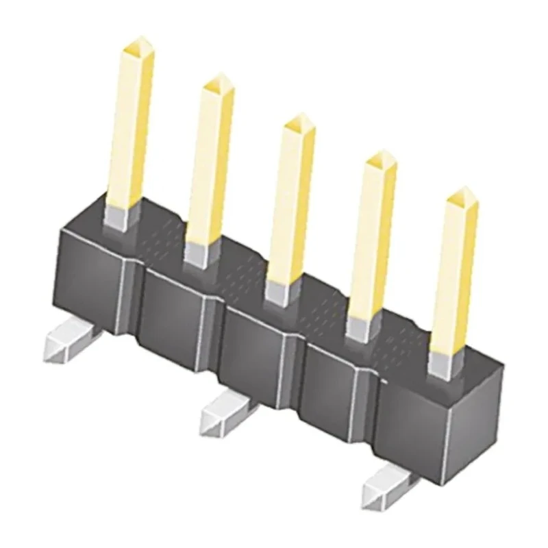 Samtec TSM Series Straight Surface Pin Header 5 Contacts 2.54 mm Pitch 1 Row Unshrouded TSM-105-02-L-SV