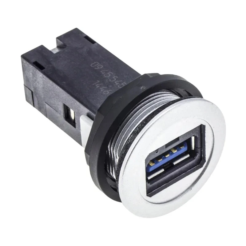HARTING Straight Panel Female USB Connector Type A to A USB 3.0 5A Current IP20 09454521902