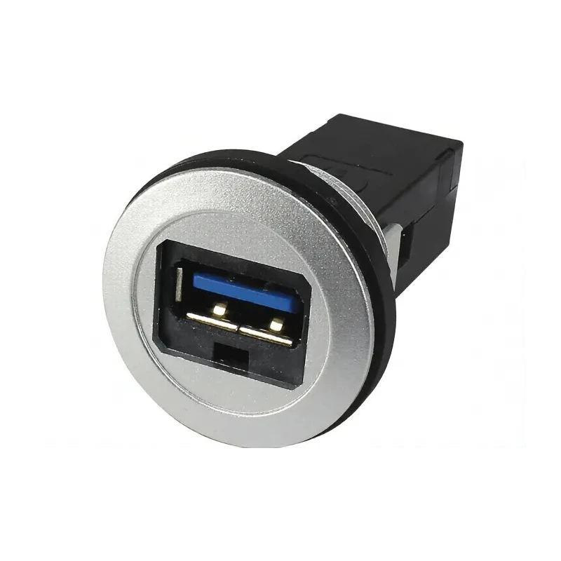 HARTING Straight Panel Female USB Connector Type A to A USB 3.0 5A Current IP20 09454521902