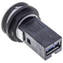 HARTING Straight Panel Female USB Connector Type A to A USB 3.0 5A Current IP20 09454521902