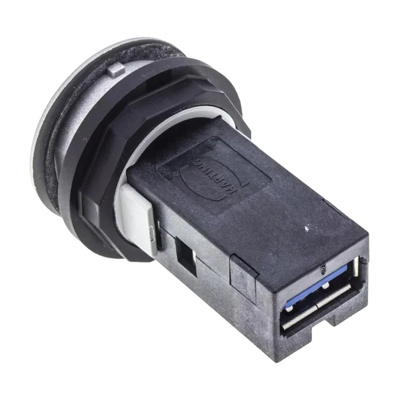 HARTING Straight Panel Female USB Connector Type A to A USB 3.0 5A Current IP20 09454521902