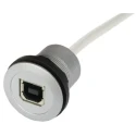 HARTING USB Cable Female USB Type B to Female USB 2.0 Grey Jacket 1.5 m 09454521912