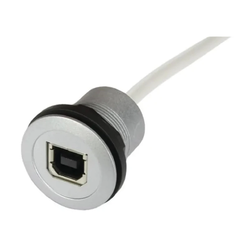 HARTING USB Cable Female USB Type B to Female USB 2.0 Grey Jacket 1.5 m 09454521912