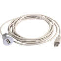 HARTING USB Cable Female USB Type A to Female USB Type A Grey Polyamide 3m 09454521924